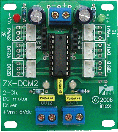 ZX-DCM2 Плата 2-канального драйвера моторов