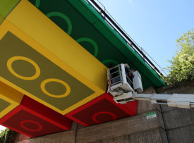 Дорожный мост из блоков LEGO